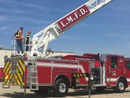 Fire Truck with ladder extended